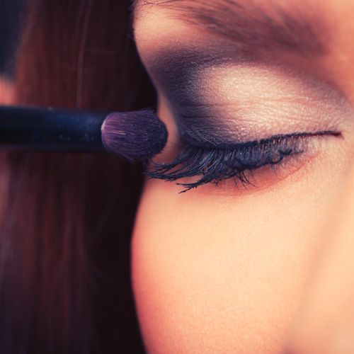 Make-up und schöne Augen